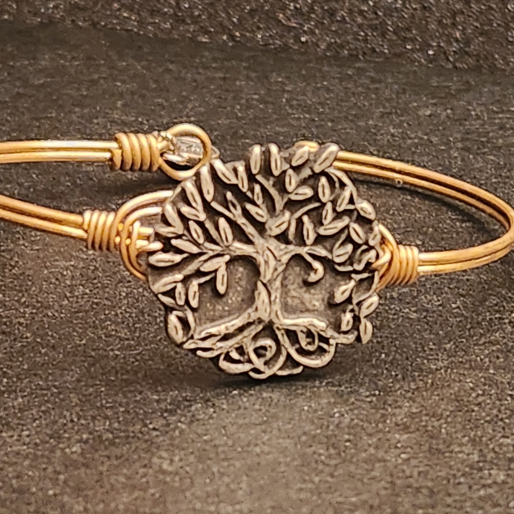 Gold and Silver Tree of Life Bracelet *